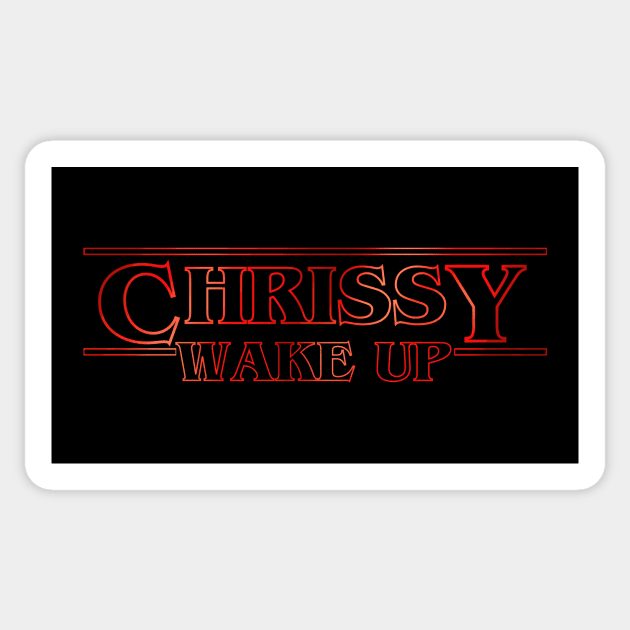 Chrissy Wake Up Sticker by SleepyVampire